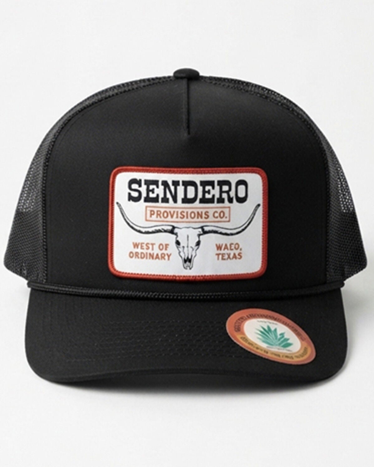 Sendero Provisions Men's Long Story Ball Cap, Black, hi-res