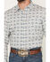 Image #3 - Gibson Trading Co Men's Barely Broke Medallion Print Long Sleeve Button-Down Western Shirt, Blue, hi-res