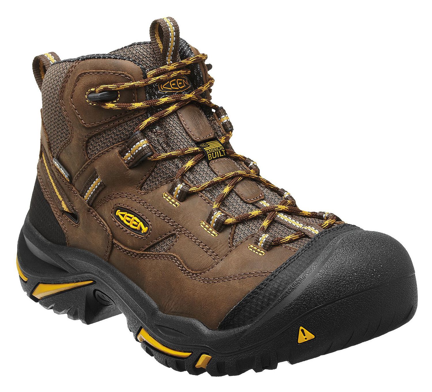 Image #1 - Keen Men's Braddock Mid Waterproof Boots - Steel Toe, Brown, hi-res