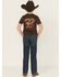Image #3 - Ariat Boys' B4 Chief Legacy Pocket Relaxed Bootcut Stretch Denim Jeans, Blue, hi-res
