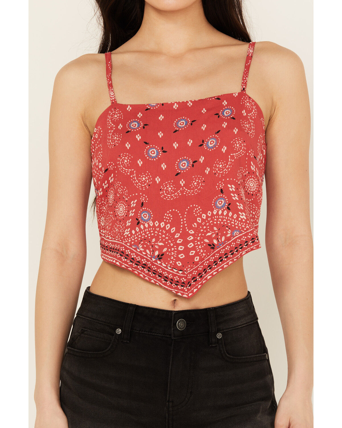 Image #3 - Angie Women's Bandana Print Top, , hi-res