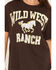 Image #3 - Day Dreamer Women's Wild West Ranch Short Sleeve Graphic Tee, Brown, hi-res