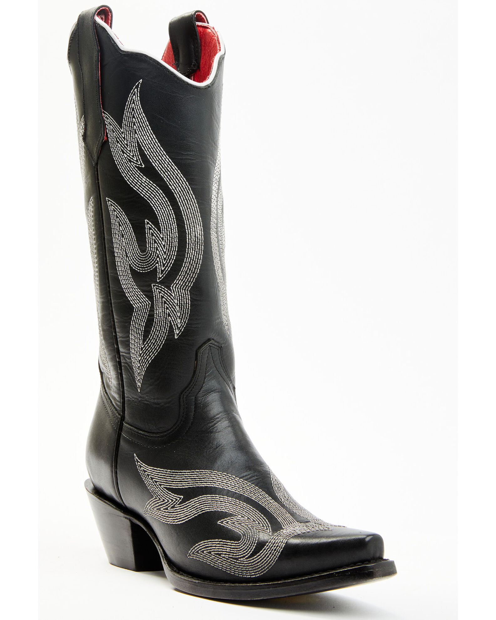 Black and silver cowboy boots sales