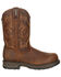 Georgia Boot Men's Carbo-Tec LT Waterproof Work Boots - Composite Toe, Brown, hi-res