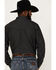 Image #4 - Blue Ranchwear Men's Long Sleeve Denim Western Snap Shirt, Black, hi-res