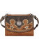 American West Tan Desert Wildflower Small Crossbody Bag/Wallet, Tan, hi-res