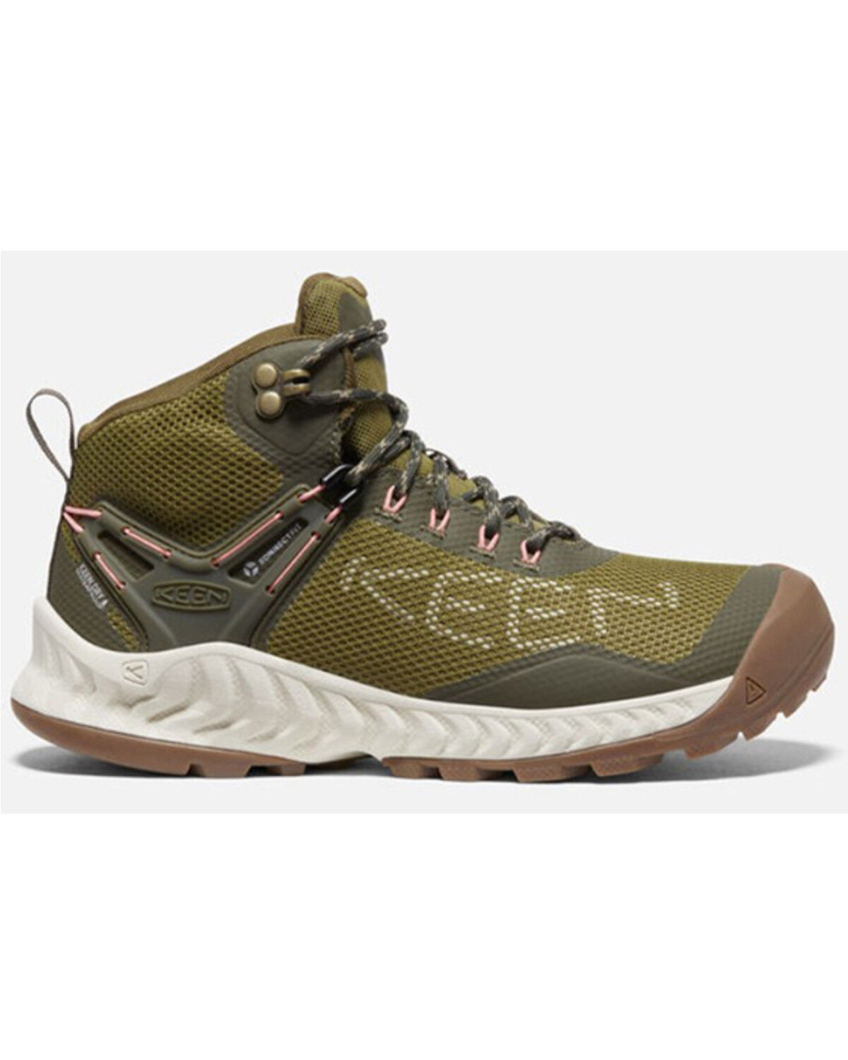 Image #2 - Keen Women's NXIS EVO Waterproof Hiking Boots, Olive, hi-res