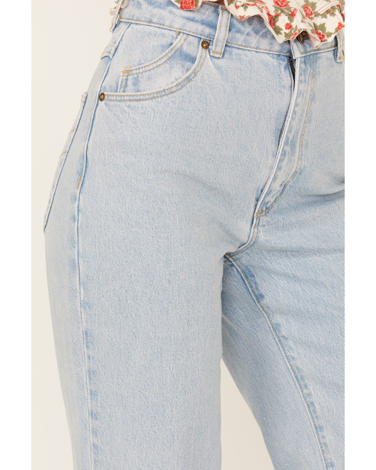 Image #2 - Rolla's Women's Boot Barn Exclusive Nina Light Wash High Rise Eastcoast Flare Stretch Denim Jeans, Light Wash, hi-res