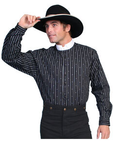 Rangewear by Scully Pinkerton Stripe Shirt, Black, hi-res