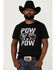 Image #1 - Dale Brisby Men's Pow Pow Sunglasses Graphic Short Sleeve T-Shirt, Black, hi-res