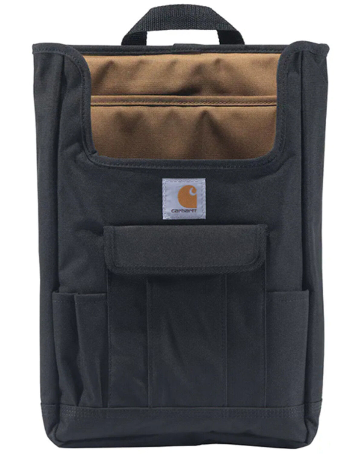 Image #1 - Carhartt Black Front Seat Car Organizer, Black, hi-res