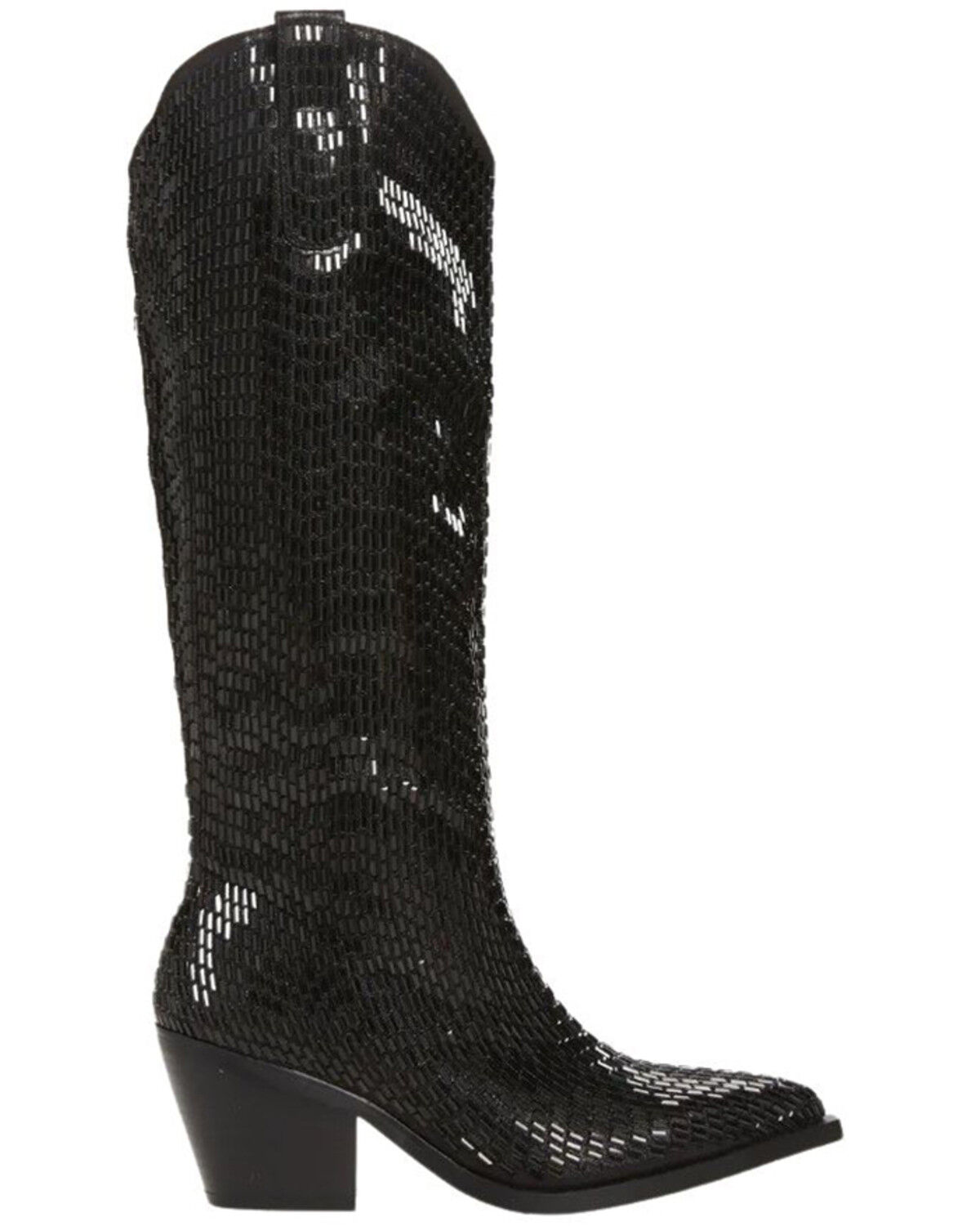 Image #2 - Azalea Wang Women's Driven Tall Western Boots - Snip Toe, Black, hi-res