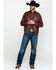 Image #7 - Cripple Creek Men's Whiskey Brown Faux Leather Vest, Med Brown, hi-res