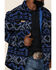 Image #3 - Powder River Outfitters Men's Southwestern Print Jacquard Shirt Jacket , Navy, hi-res