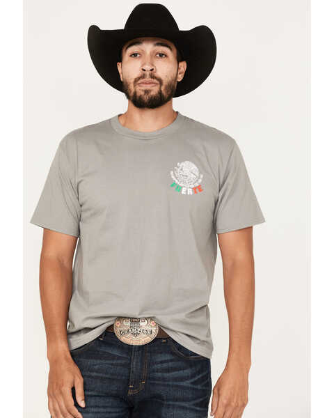 Cowboy Hardware Men's Mexico Fuerte Graphic T-Shirt , Grey, hi-res
