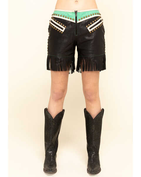 Image #2 - Double D Ranch Women's Midnight Cowboy Shorts, Multi, hi-res