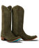 Image #1 - Lane Women's Emma Jane Suede Tall Western Boots - Snip Toe, Olive, hi-res
