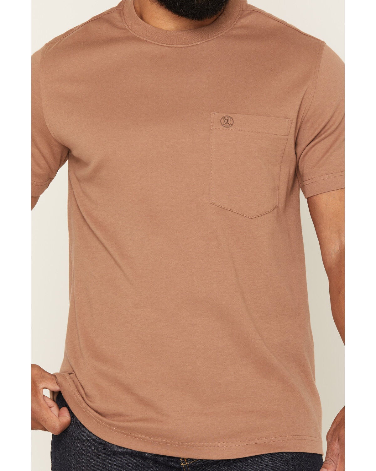 Image #3 - Cody James Men's Summit Solid Pocket Short Sleeve T-Shirt, Tan, hi-res
