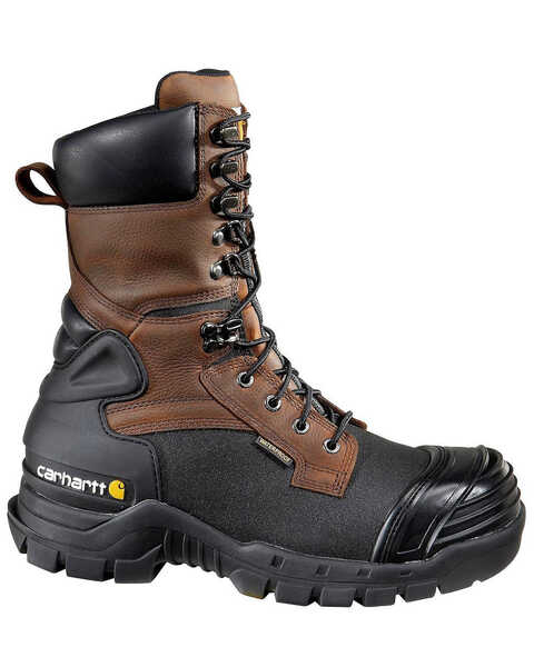 Image #2 - Carhartt 10" Waterproof Insulated Pac Boots - Composite Toe, Black, hi-res