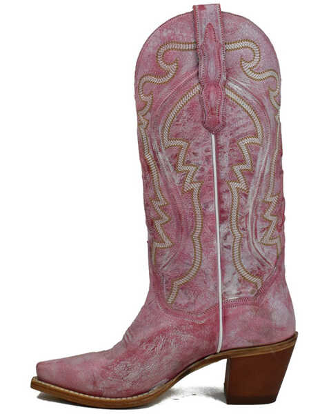 Image #3 - Dan Post Women's Cherry Bomb Tall Western Boot - Snip Toe, Pink, hi-res