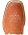 Image #4 - Ariat Girls' Derby Monroe Western Boots - Square Toe, Brown, hi-res