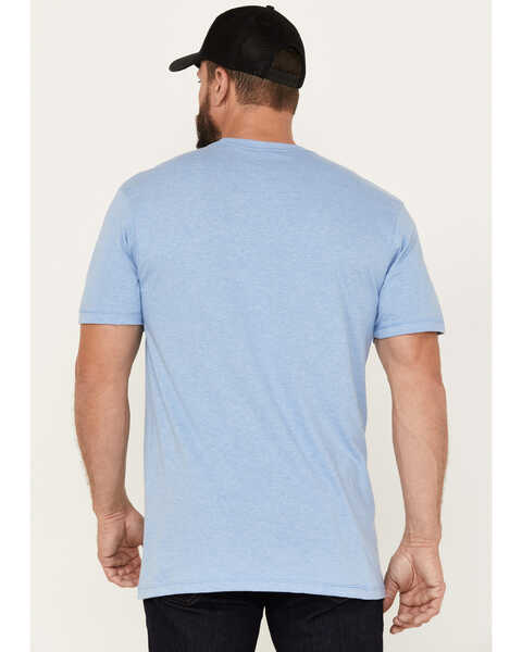 Image #4 - Moonshine Spirit Men's Soaring Eagle Short Sleeve Graphic T-Shirt, Light Blue, hi-res