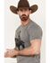 Image #2 - RANK 45® Men's Bucking Horse Short Sleeve Graphic T-Shirt, Grey, hi-res