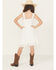 Image #4 - Ash & Violet Girls' Solid Bow Sleeve Dress, White, hi-res