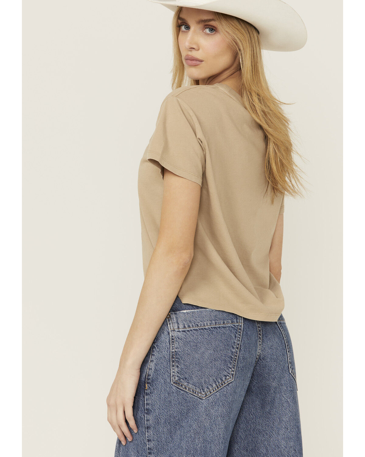 Image #4 - White Crow Women's Wild Rose Rhinestone Short Sleeve Graphic Tee, Grey, hi-res