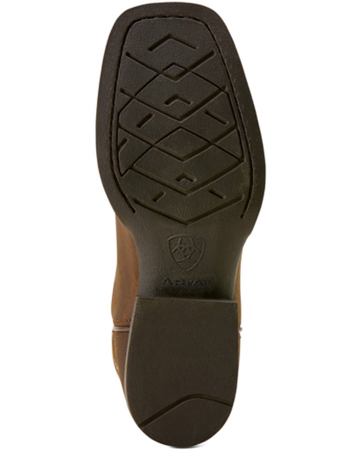 Image #5 - Ariat Boys' Deer Ridge Performance Western Boots - Broad Square Toe, Distressed Brown, hi-res