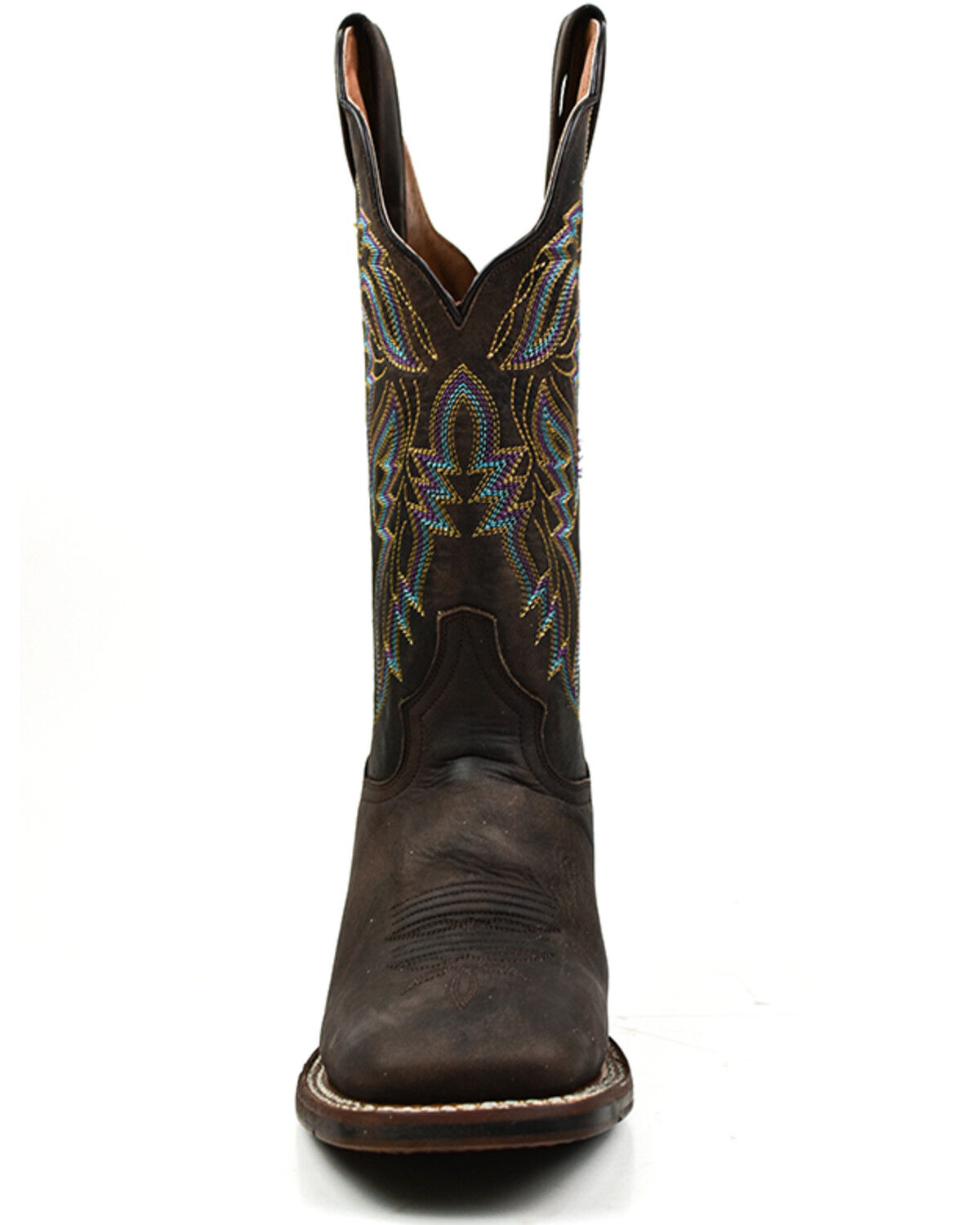 Image #4 - Dan Post Women's Performance Western Boots - Broad Square Toe, Chocolate, hi-res