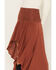 Image #2 - Shyanne Women's Embroidered Swiss Dot Mesh Wrap Skirt, Brown, hi-res
