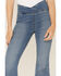 Image #2 - Free People Women's Venice Beach Medium Wash Flare Jeans, Blue, hi-res