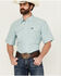Image #1 - Wrangler Men's Solid Short Sleeve Snap Performance Western Shirt , Mint, hi-res