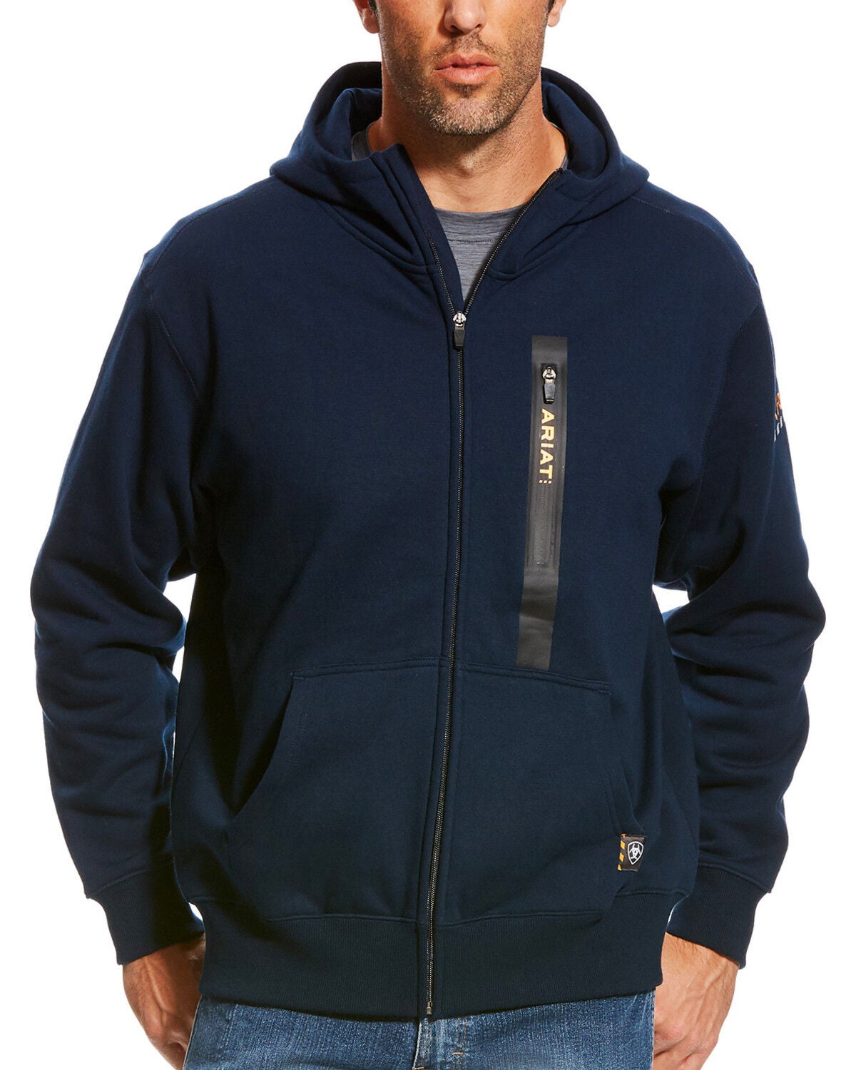 navy work hoodie