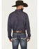 Image #4 - Wrangler X Cody Johnson Men's Paisley Print Long Sleeve Button-Down Western Shirt - Tall, Navy, hi-res