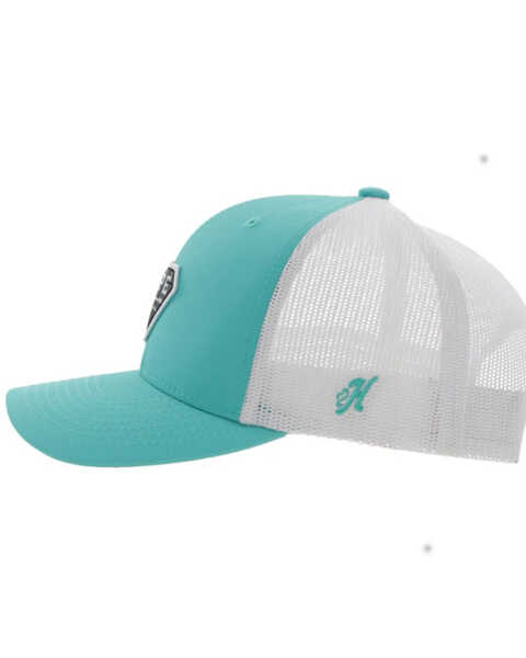 Image #4 - Hooey Women's Rope Like A Girl Patch Trucker Cap, Turquoise, hi-res
