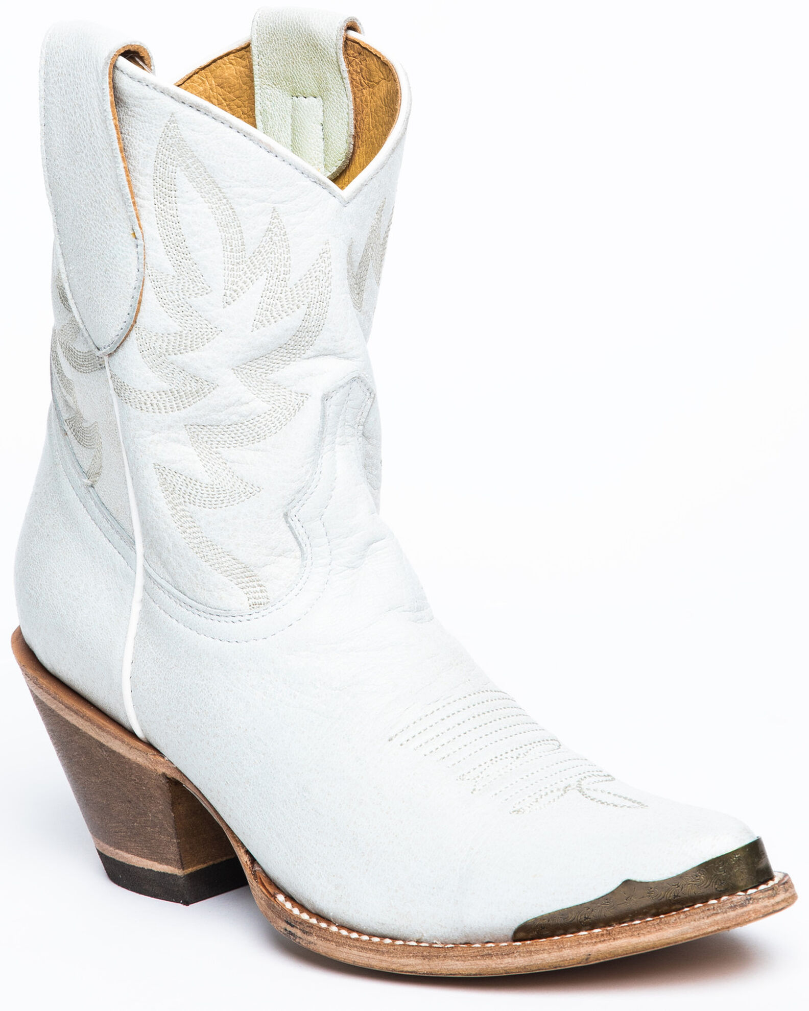Image #1 - Idyllwind Women's Wheels Western Booties - Round Toe, White, hi-res