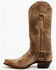 Image #3 - Dan Post Women's Faux Python Tall Western Boots - Snip Toe , Honey, hi-res