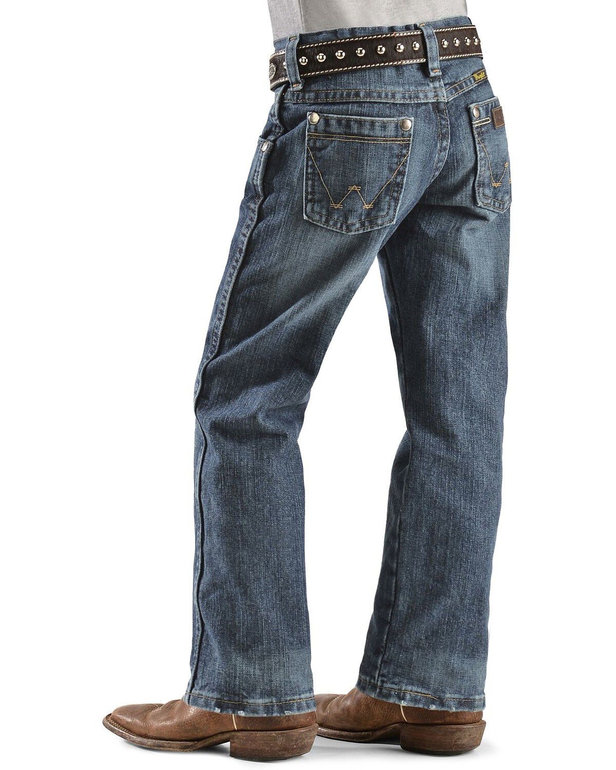Wrangler Boys/’ Retro Relaxed Fit Boot Cut Jeans
