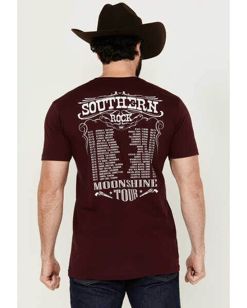 Moonshine Spirit Men's Southern Bandit Short Sleeve Graphic T-Shirt , Burgundy, hi-res