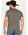 Image #4 - Rock & Roll Denim Men's Pow Pow Rodeo Short Sleeve Graphic T-Shirt, Grey, hi-res