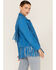 Image #5 - Understated Leather Women's Leather Fringe Jacket, Blue, hi-res