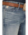 Image #2 - Cinch Men's Ian Medium Stonewash Performance Stretch Slim Bootcut Jeans, Indigo, hi-res