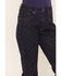 Image #2 - Rock & Roll Denim Women's Dark Wash High Rise Micro Studded Straight Stretch Denim Jeans, Dark Wash, hi-res