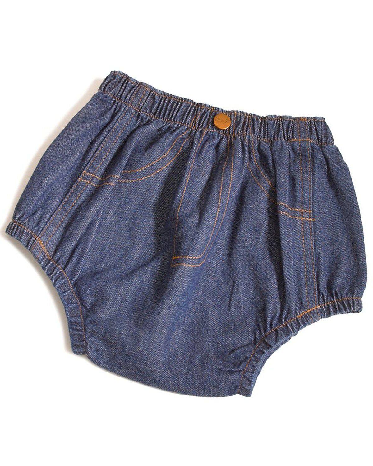 Image #4 - Wrangler Infant Girls' Diaper Cover, Indigo, hi-res