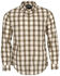 Image #1 - Mountain Khakis Men's Homestead Plaid Print Long Sleeve Button-Down Flannel Shirt, Brown, hi-res