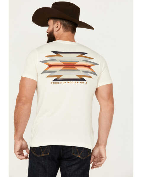 Pendleton Men's Wyeth Trail Short Sleeve Graphic T-Shirt, Natural, hi-res