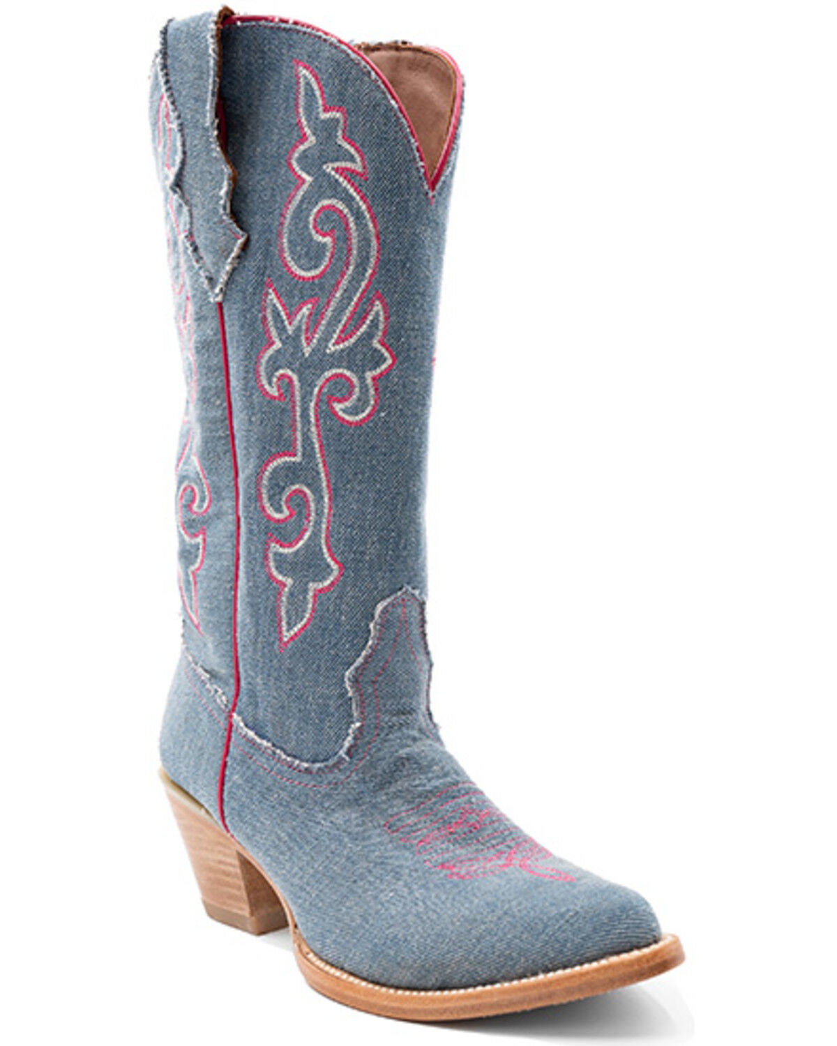 Image #1 - Ferrini Women's Billie Jean Western Boots - Round Toe, Medium Blue, hi-res