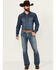 Image #1 - Cinch Men's Ian Medium Stonewash Slim Bootcut Performance Stretch Denim Jeans, Medium Wash, hi-res